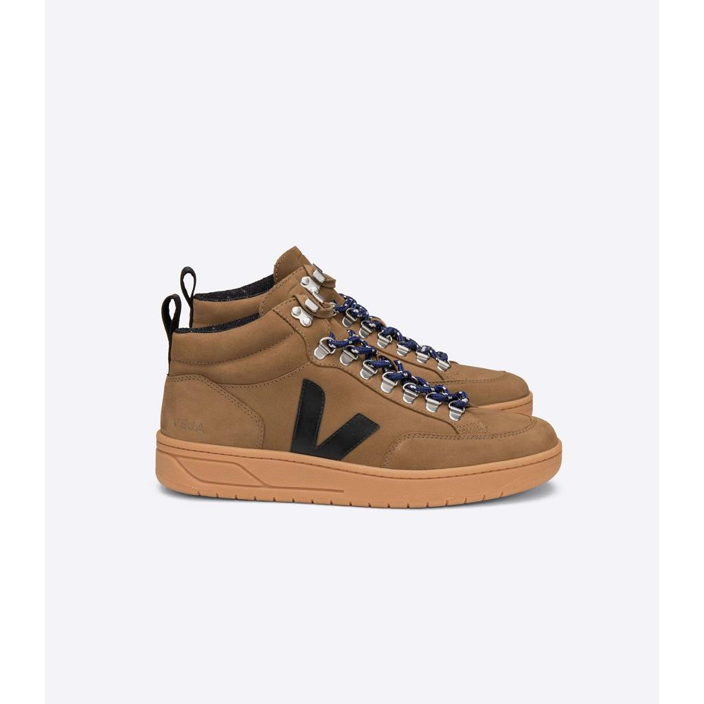 Veja RORAIMA NUBUCK Men\'s High Tops Coffee | NZ 116QMA